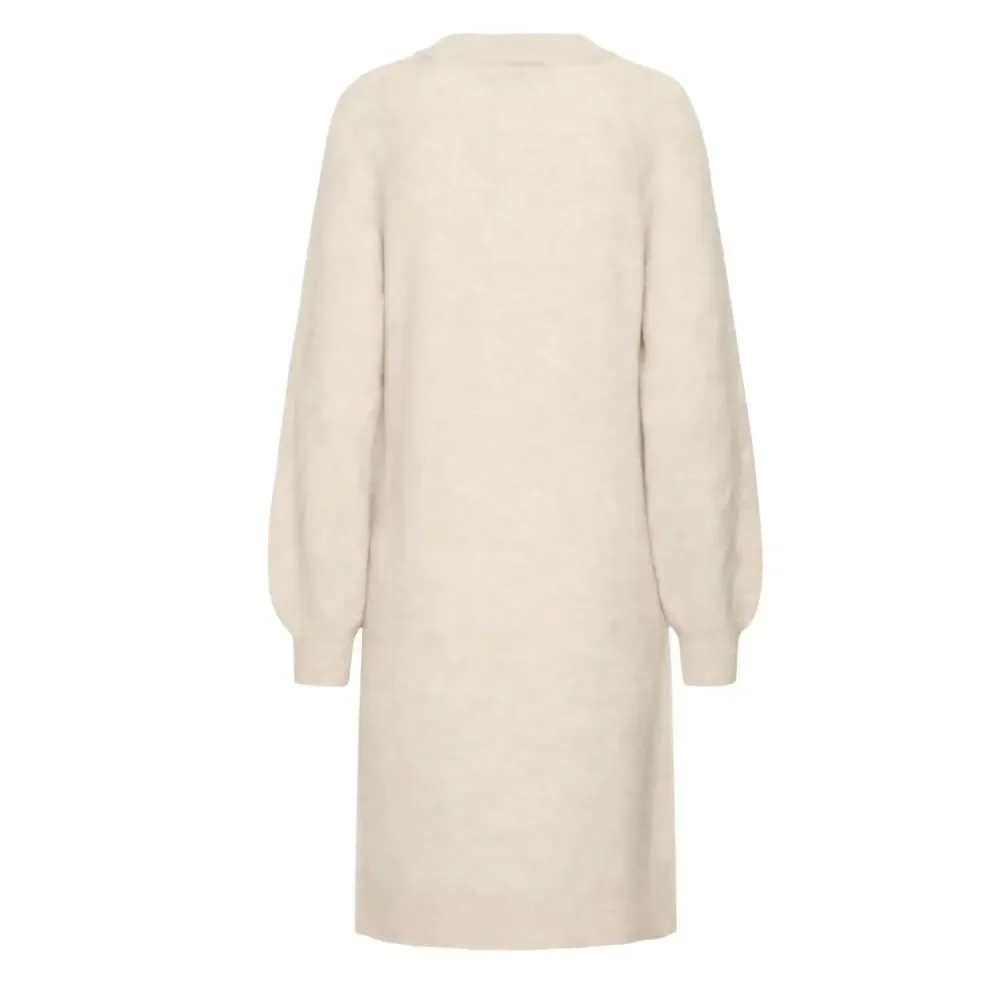 Ichi IHASDIS Fall 2025 Release Knit Dress, Size Small, Color Oatmeal